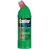 Чистящее средство для сантехники Sanfor "Universal 10в1. Морской бриз", гель с хлором, 750мл