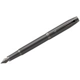 Ручка перьевая Parker "IM Professionals Monochrome Titanium" синяя, 0,8мм, подарочная упаковка