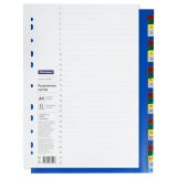 Разделитель листов OfficeSpace А4, 31 лист, цифровой 1-31, цветной, пластиковый