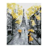 Алмазная мозаика ТРИ СОВЫ "Желтый Париж", 40*50см, холст, картонная коробка с пластиковой ручкой