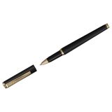 Ручка-роллер Luxor "Rado" синяя, 1,0мм, корпус черный/золото, футляр
