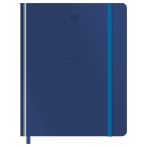 Дневник 1-11 кл. 48л. (твердый) BG "Monocolor. Blue", иск. кожа, тиснение, ляссе, на резинке