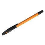 Ручка шариковая СТАММ "Орбита 150" черная, 0,7мм, оранжевый корпус