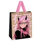 Пакет подарочный 18*23*10см MESHU "Anime girl", крафт