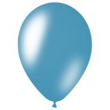 Воздушные шары,  50шт., М12/30см, MESHU, металлик, голубой