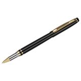 Ручка шариковая Luxor "Executive" синяя, 1,0мм, корпус черный/хром/золото, футляр
