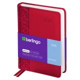 Ежедневник датированный 2025г., А6, 184л., кожзам, Berlingo "Vivella Prestige", красный