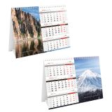 Календарь-домик настольный, OfficeSpace "Mono Premium. Красота природы", 2024г.