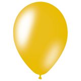 Воздушные шары,  50шт., М12/30см, MESHU, металлик, желтый