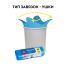 Мешки для мусора  60л OfficeClean ПНД, 60*76см, 14мкм, 20шт., прочные, синие, в рулоне, с ушками
