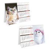 Календарь-домик настольный, OfficeSpace "Mono Premium. Cats", 2024г.