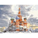 Картина по номерам на холсте ТРИ СОВЫ "Москва", 30*40см, с акриловыми красками и кистями