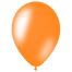 Воздушные шары,  50шт., М12/30см, MESHU, металлик, оранжевый