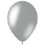 Воздушные шары,  50шт., М12/30см, MESHU, металлик, серебро