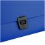 Папка-портфель 1 отделение СТАММ А4, 600мкм, на замке, пластик, синий
