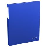 Папка с 60 вкладышами Berlingo "Soft Touch", 30мм, 700мкм, синяя, с внутр. карманом