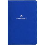Обложка для паспорта OfficeSpace "Journey", иск. кожа софт-тач, синий, тиснение фольгой