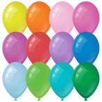 Воздушные шары,  100шт., М9/23см, MESHU, пастель, 12 цветов ассорти