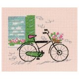 Набор для вышивания Klart "Зарисовки. Велосипед", 10,5*9см