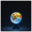Глобус физико-политический рельефный Globen, 25см, интерактивный, с подсветкой от батареек на круглой подставке