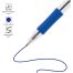 Ручка шариковая автоматическая OfficeSpace синяя, 1,0мм, грип, прозрачный корпус