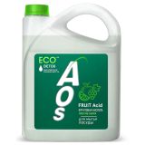 Средство для мытья посуды AOS ЭКО "С Фруктовыми кислотами", 4,8л, канистра