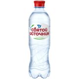 Вода питьевая газированная Святой источник, 0,5л, пластиковая бутылка