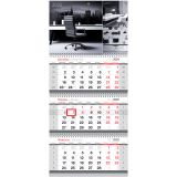 Календарь квартальный 3 бл. на 3 гр. BG "Офис", с бегунком, 2025г.