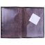 Обложка для паспорта OfficeSpace кожа тип 2, темно-коричневый, 