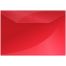 Папка-конверт на кнопке OfficeSpace А4, 120мкм, пластик, красная