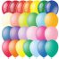 Воздушные шары,  100шт., М12/30см, ПатиБум, ассорти, пастель+декор