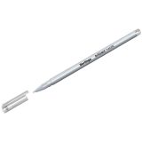 Ручка гелевая Berlingo "Brilliant Metallic" серебро металлик, 0,8мм