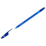 Ручка шариковая СТАММ "555" синяя, 0,7мм, тонированный корпус