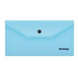 Папка-конверт на кнопке Berlingo "Instinct" С6, 180мкм, аквамарин