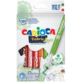 Набор фломастеров для ткани Carioca 