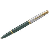 Ручка перьевая Parker "51 Forest Green GT" темно-синяя, 0,4мм, подарочная упаковка