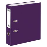 Папка-регистратор СТАММ, 70мм, бумвинил, с карманом на корешке, фиолетовая