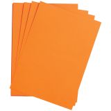 Цветная бумага 500*650мм, Clairefontaine "Etival color", 24л., 160г/м2, оранжевый, легкое зерно, 30%хлопка, 70%целлюлоза
