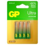 Батарейка GP Ultra G-Tech AAA (LR03) 24AU алкалиновая, BC4