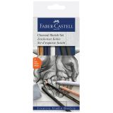 Набор угля и угольных карандашей Faber-Castell "Charcoal Sketch" 7 предметов, картон. упаковка