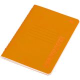 Записная книжка А6 50л. на сшивке BG "Neotone", оранжевый, фактурное тиснение, блок в точку 80 гр/м2
